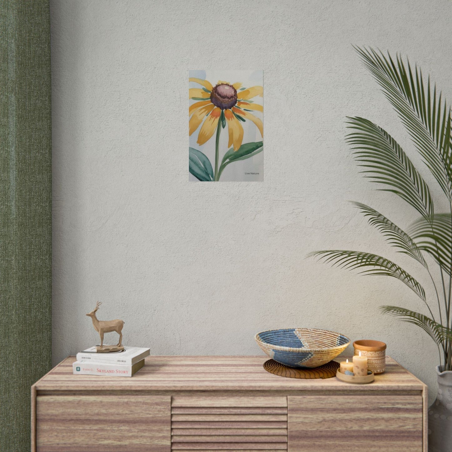 Black Eyed Susan Watercolor Art Print - Live Nature
