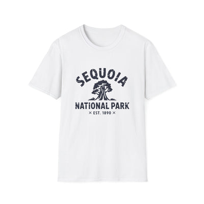 Sequoia National Park Logo T-Shirt - White Cotton
