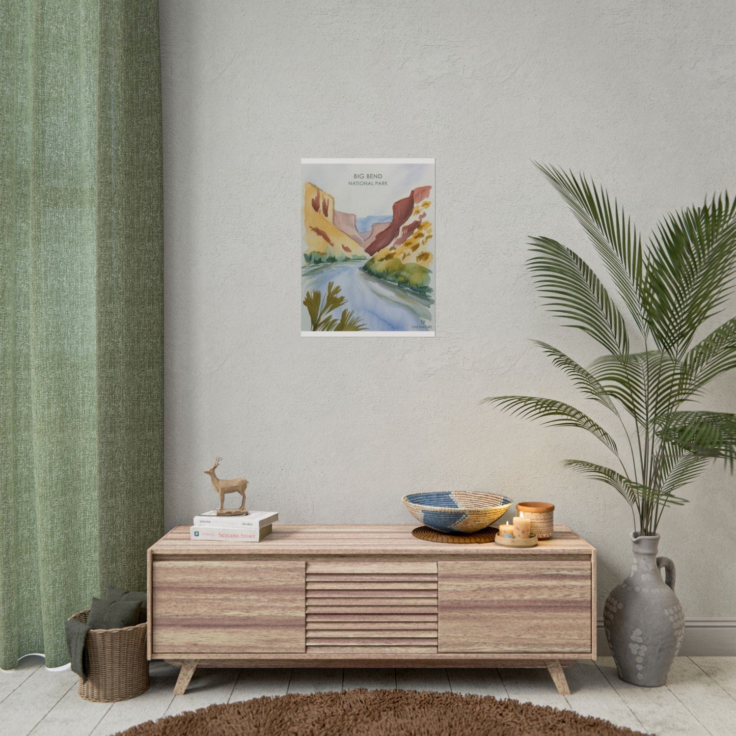 Big Bend National Park Watercolor Art Print
