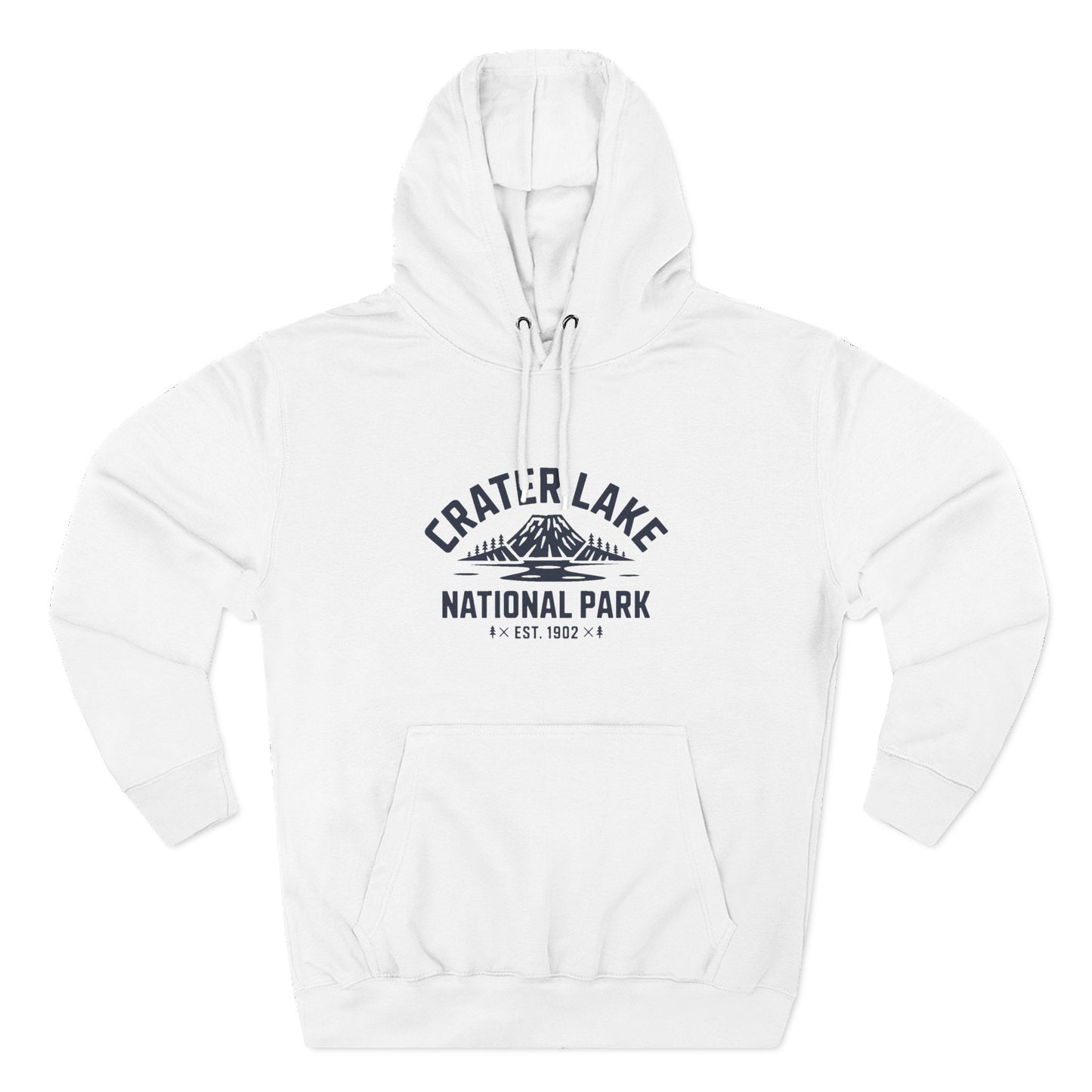 Crater Lake National Park Fleece Hoodie Ring Spun Cotton