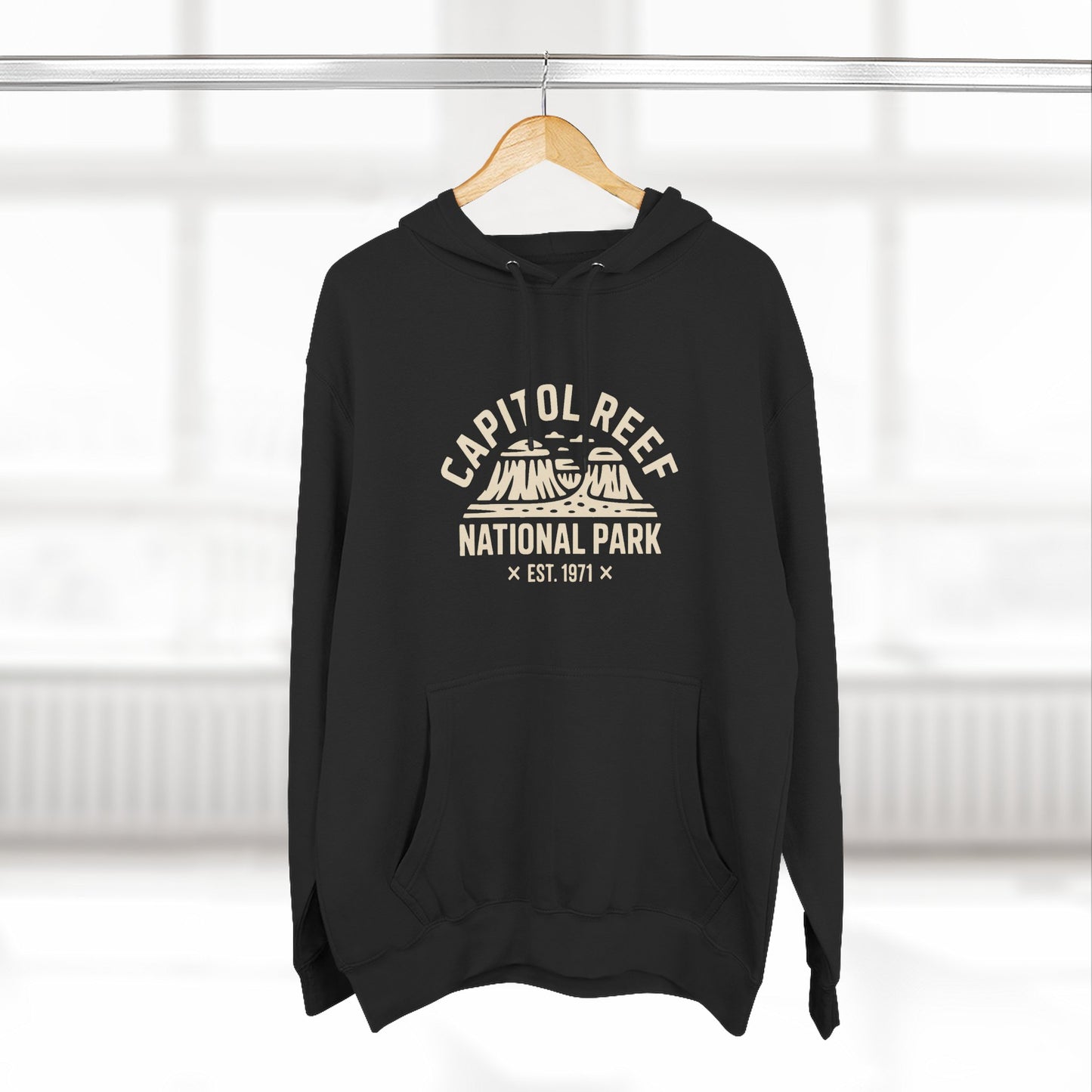 Capitol Reef National Park Fleece Hoodie White