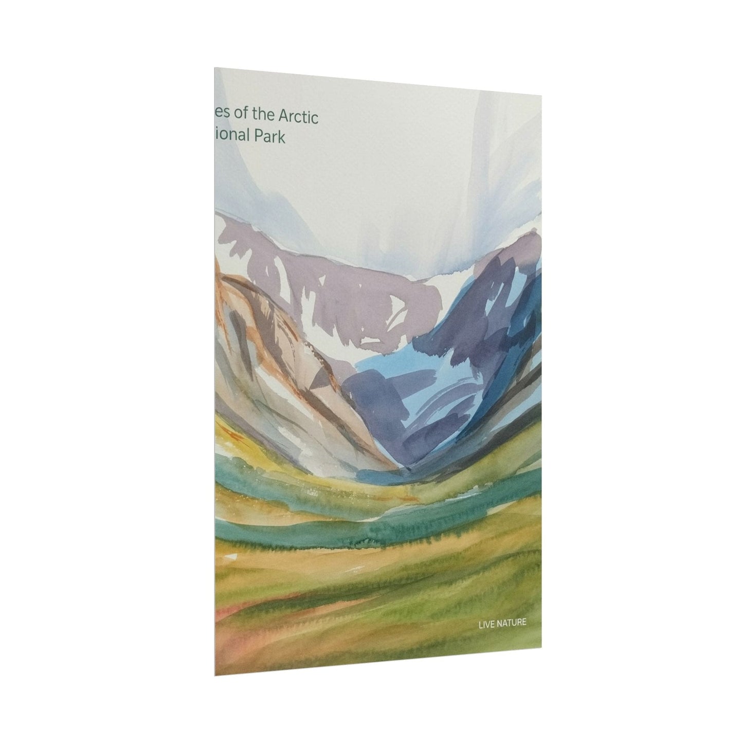 Gates of the Arctic Watercolor Poster Print