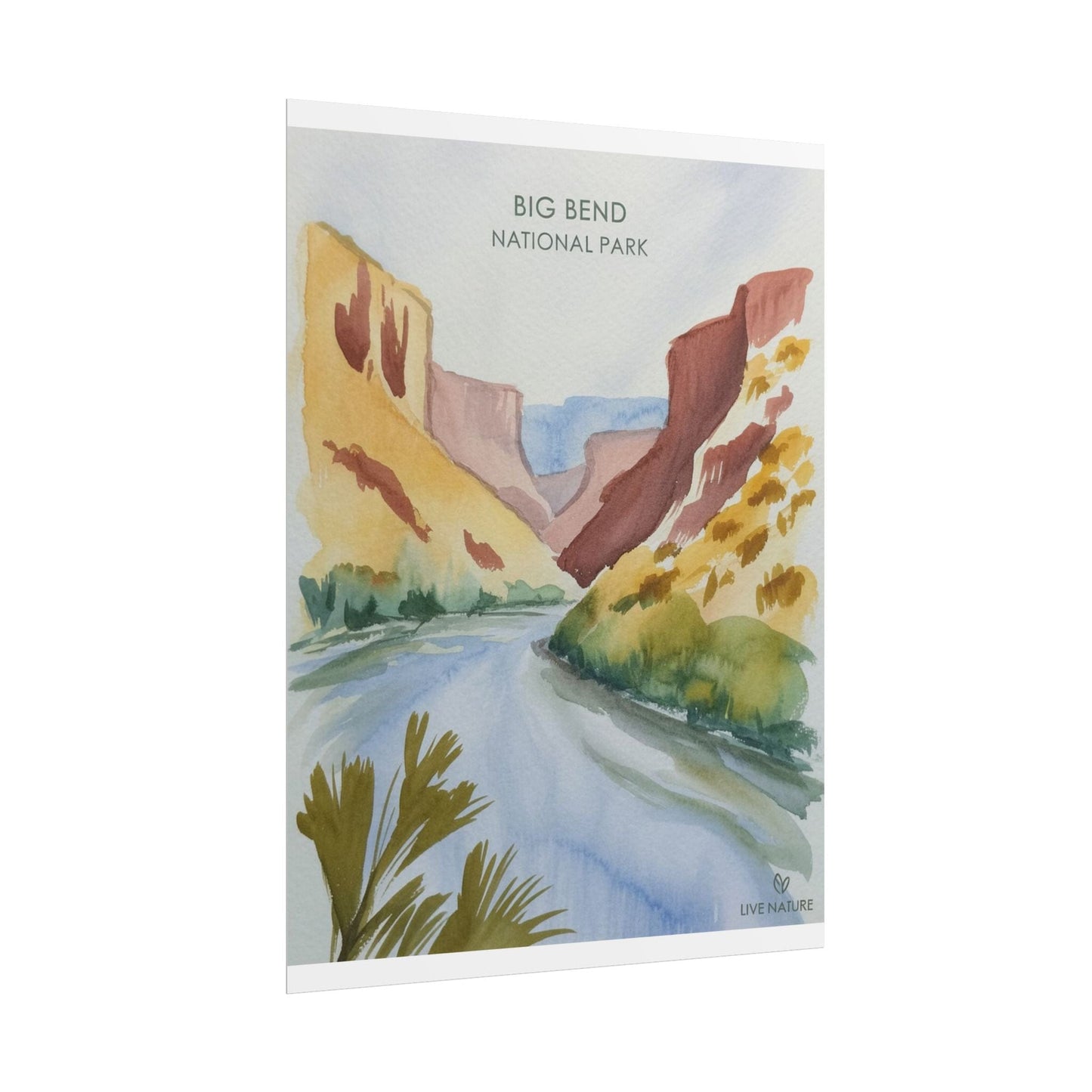 Big Bend National Park Watercolor Art Print