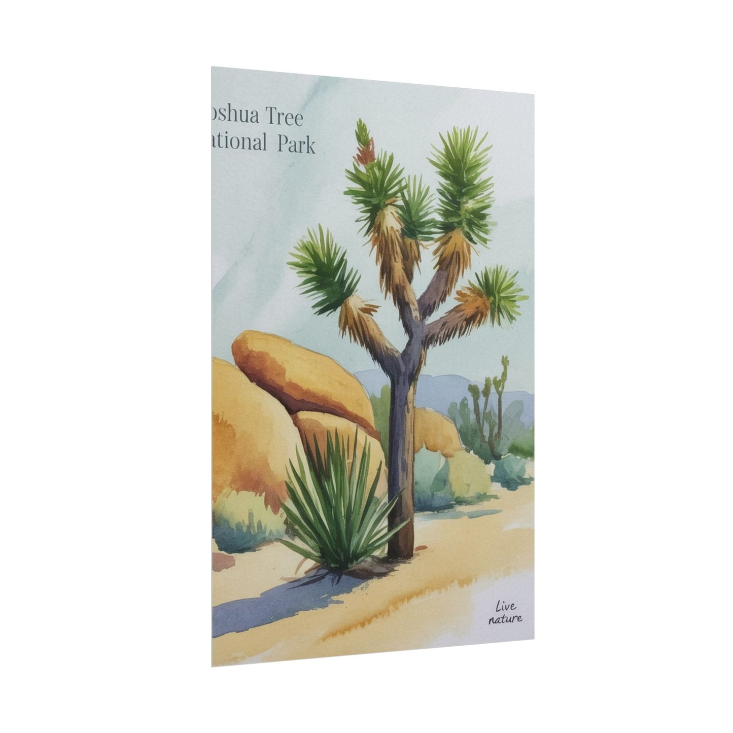Joshua Tree National Park Watercolor Art Print
