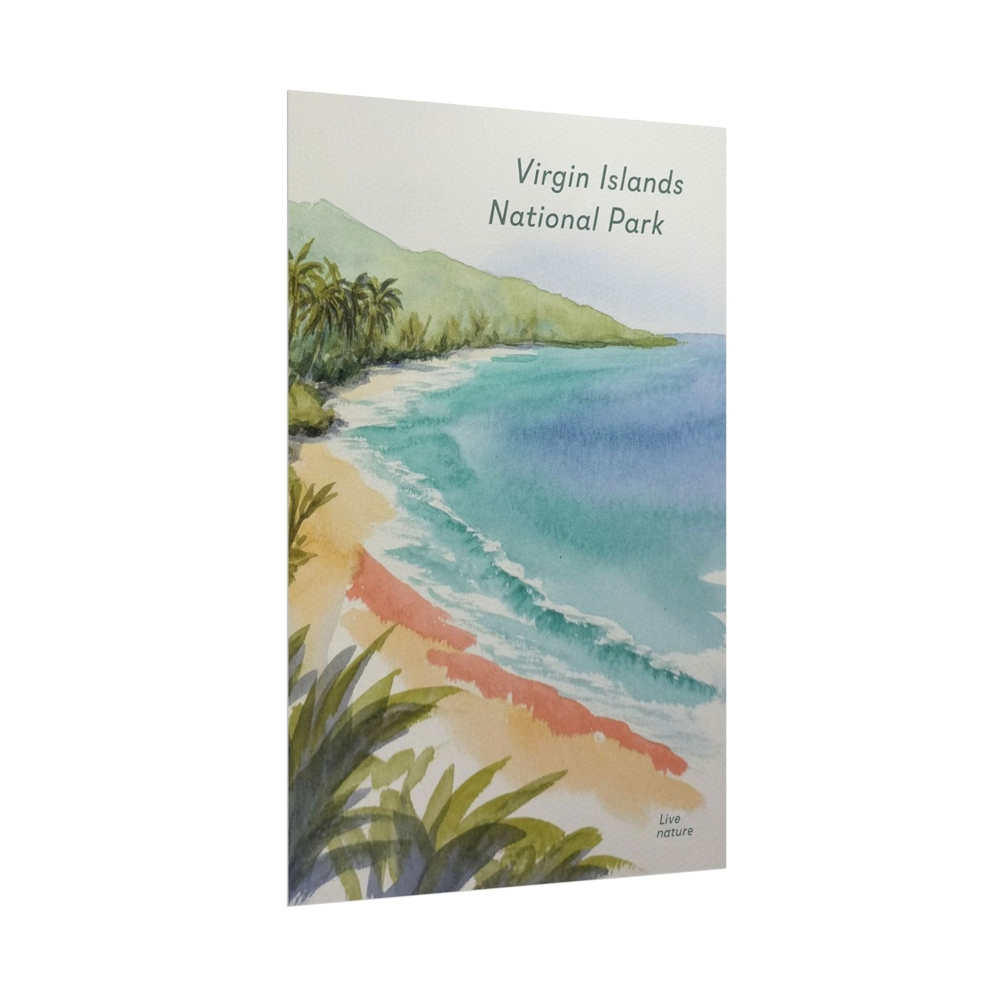Virgin Islands National Park Watercolor Art Print