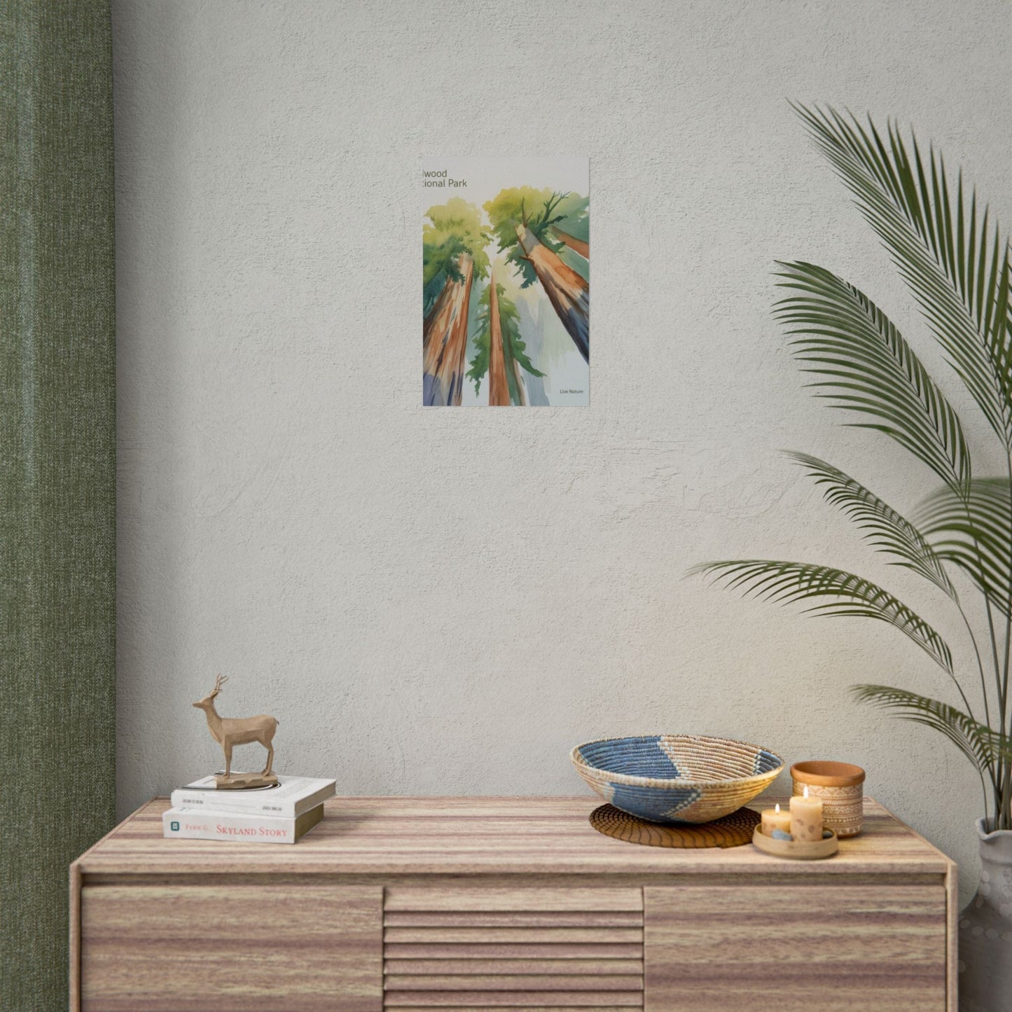 Redwood National Park Watercolor Art Print