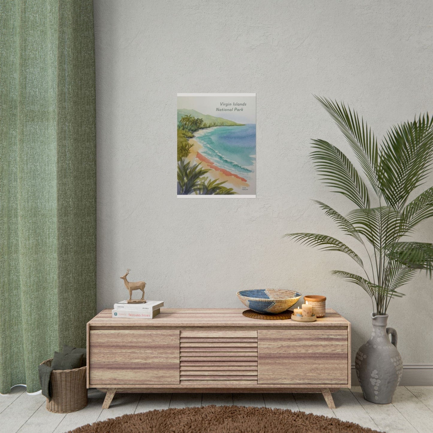 Virgin Islands National Park Watercolor Art Print