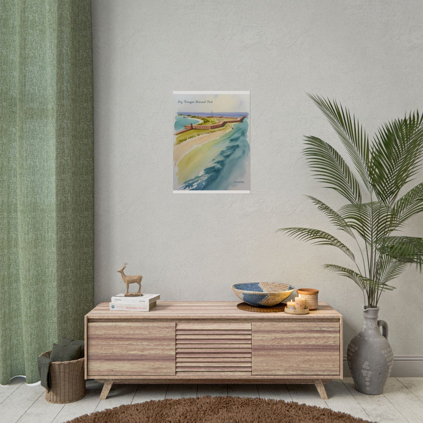 Dry Tortugas National Park Watercolor Print Poster
