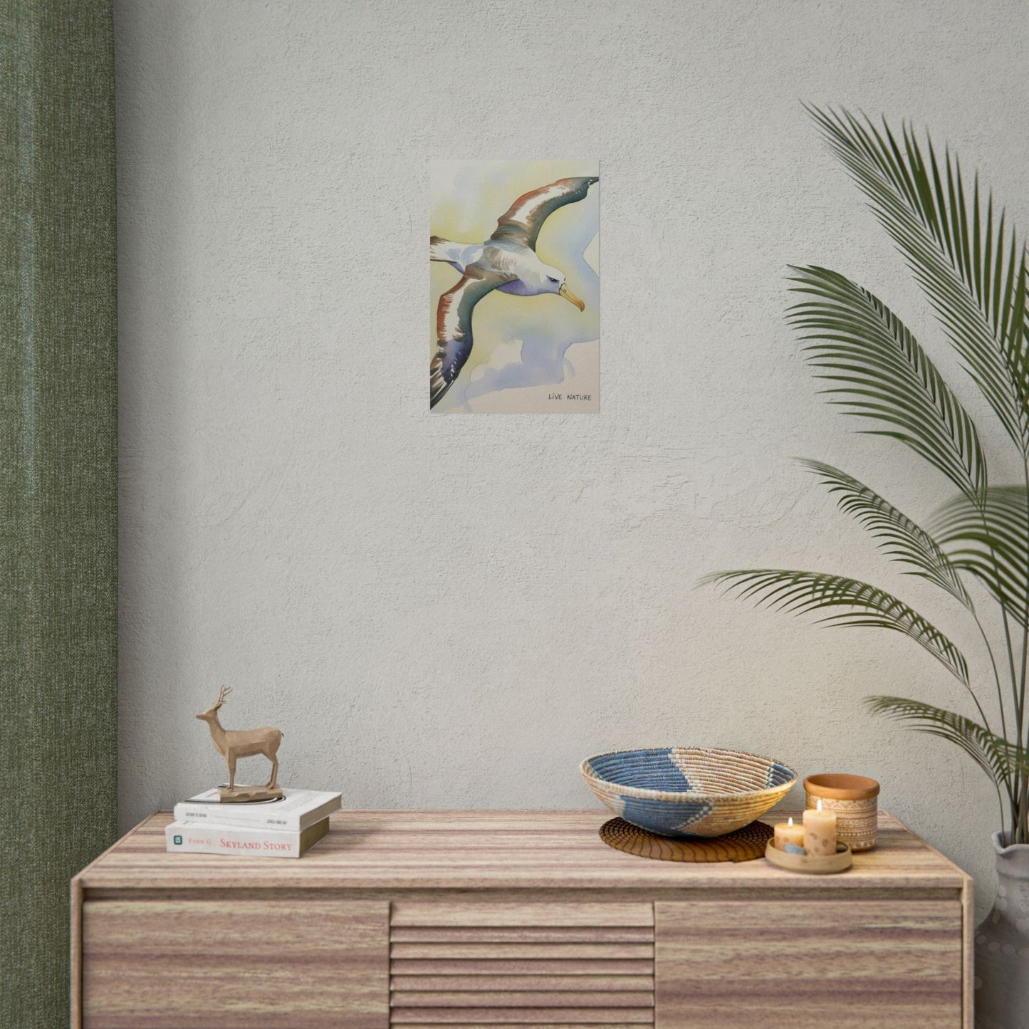 Albatross Watercolor Art Print - Live Nature Design