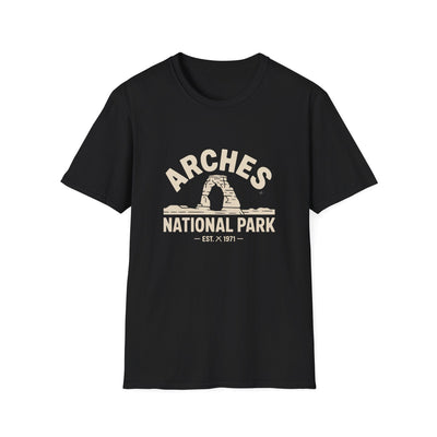 Arches National Park Retro T-Shirt - White Unisex