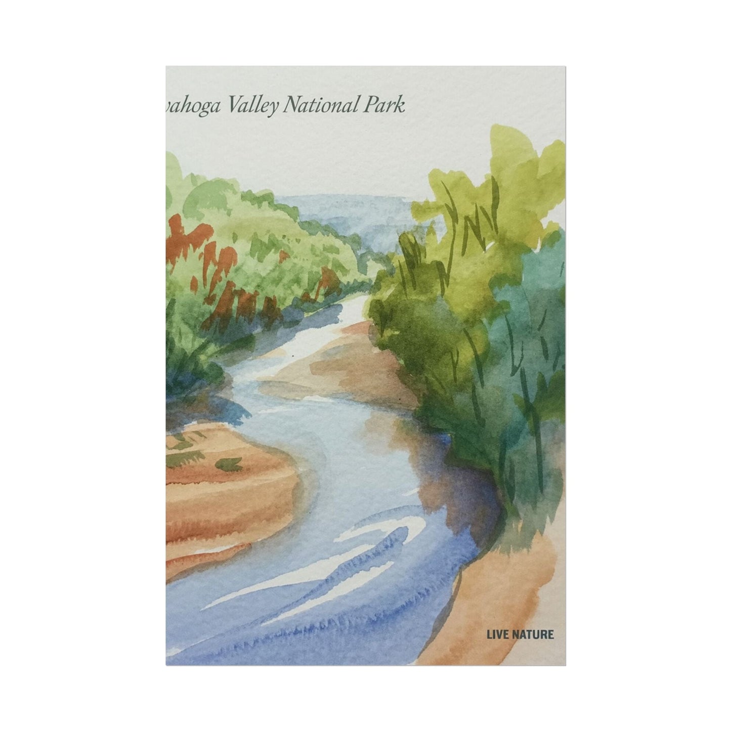 Cuyahoga Valley National Park Watercolor Art Print