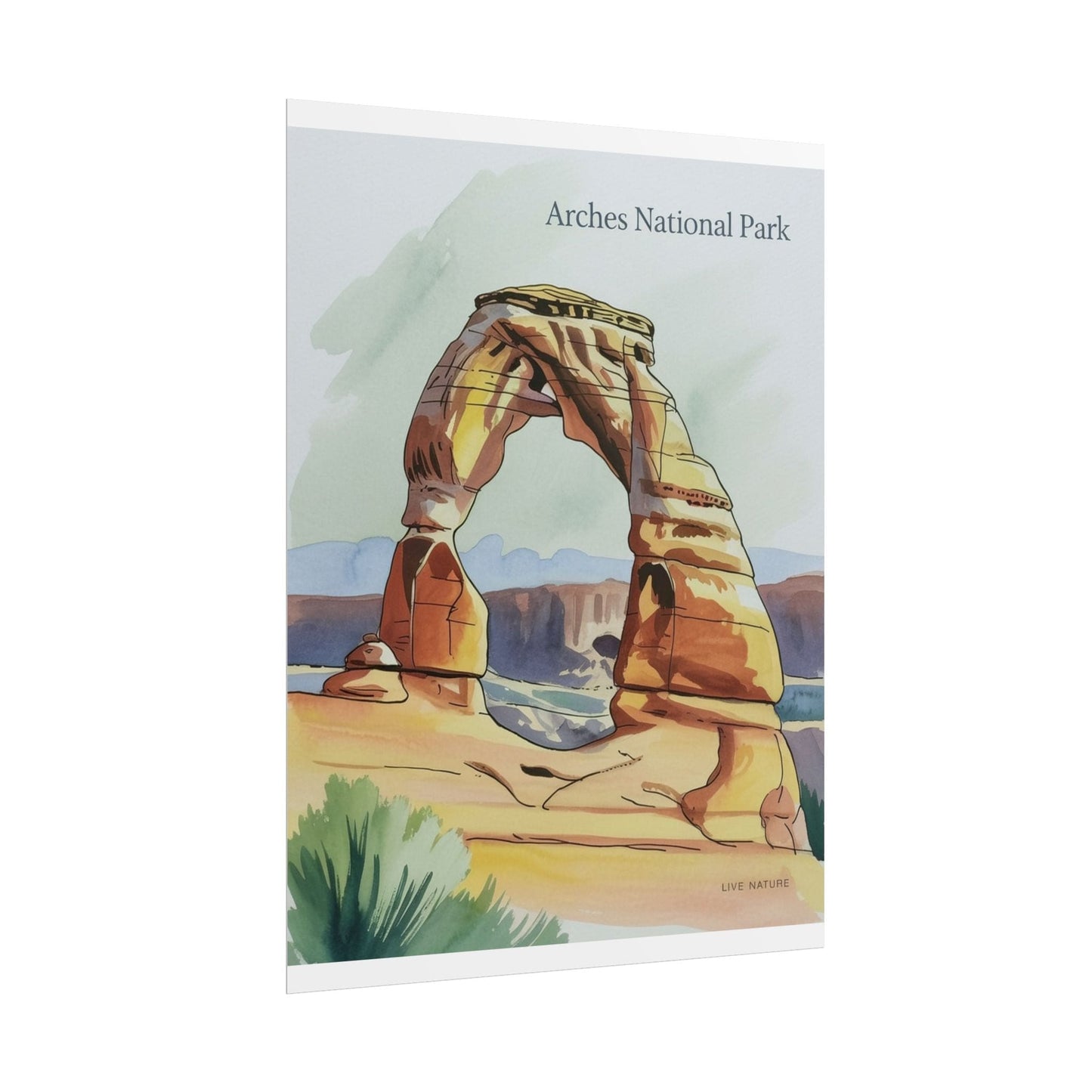 Delicate Arch Watercolor Print Arches National Park