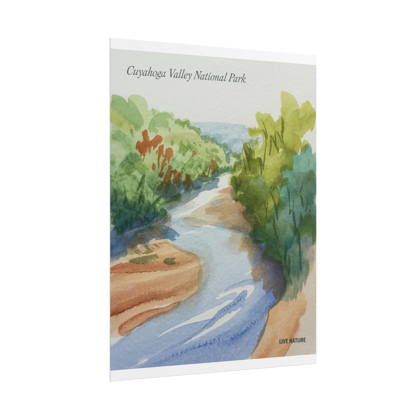 Cuyahoga Valley National Park Watercolor Art Print