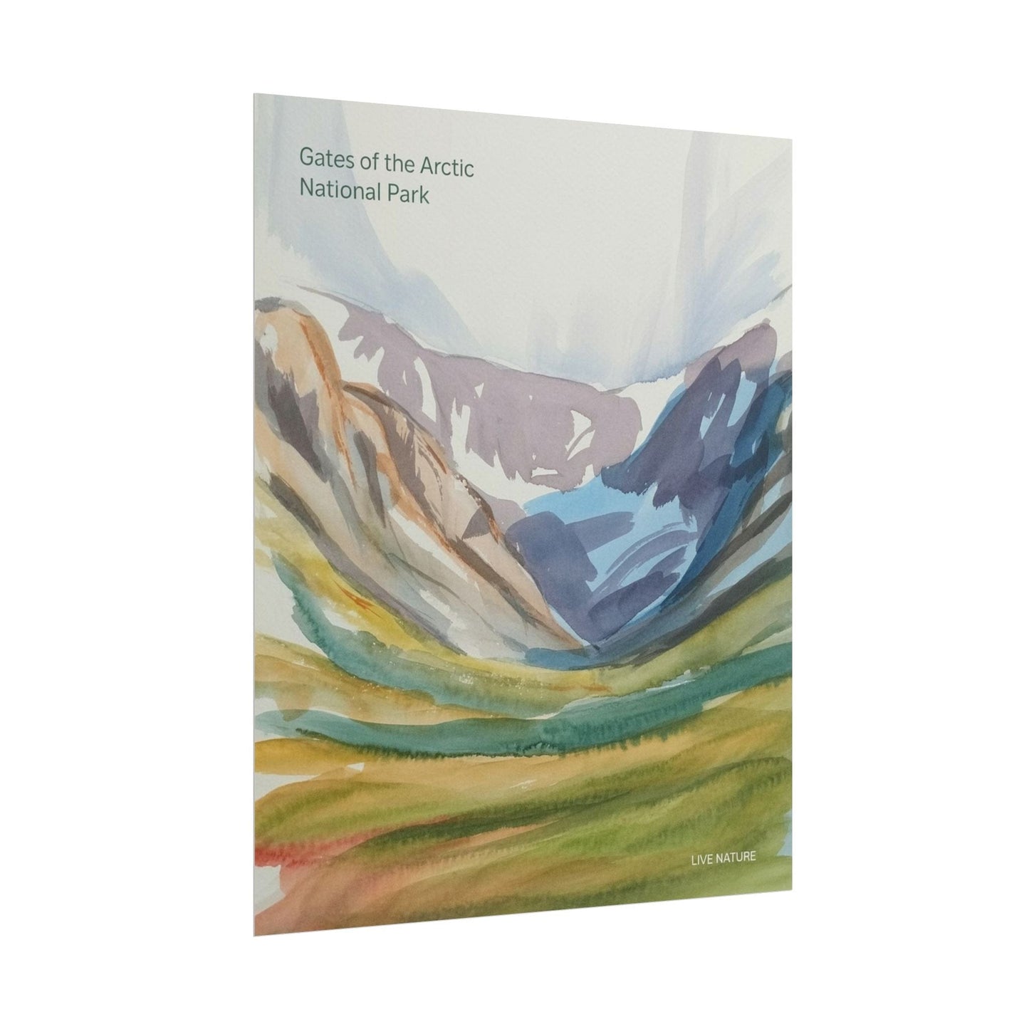 Gates of the Arctic Watercolor Poster Print
