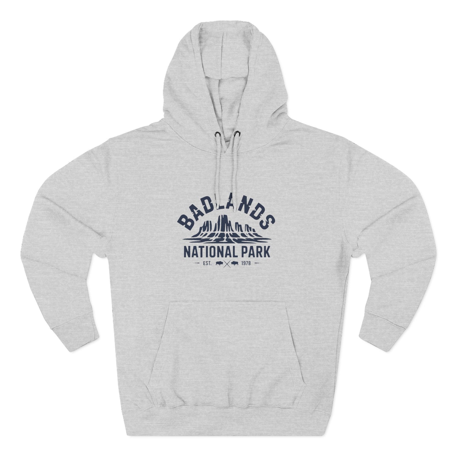 Badlands National Park Graphic Fleece Hoodie Cotton Blend