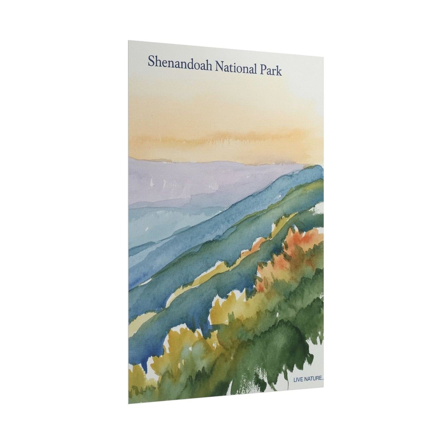 Shenandoah National Park Watercolor Art Print