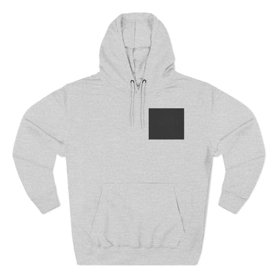 Three-Panel Fleece Hoodie - dolphin (Front+Back) - Three-Panel Fleece Hoodie (Smart: Original on light)