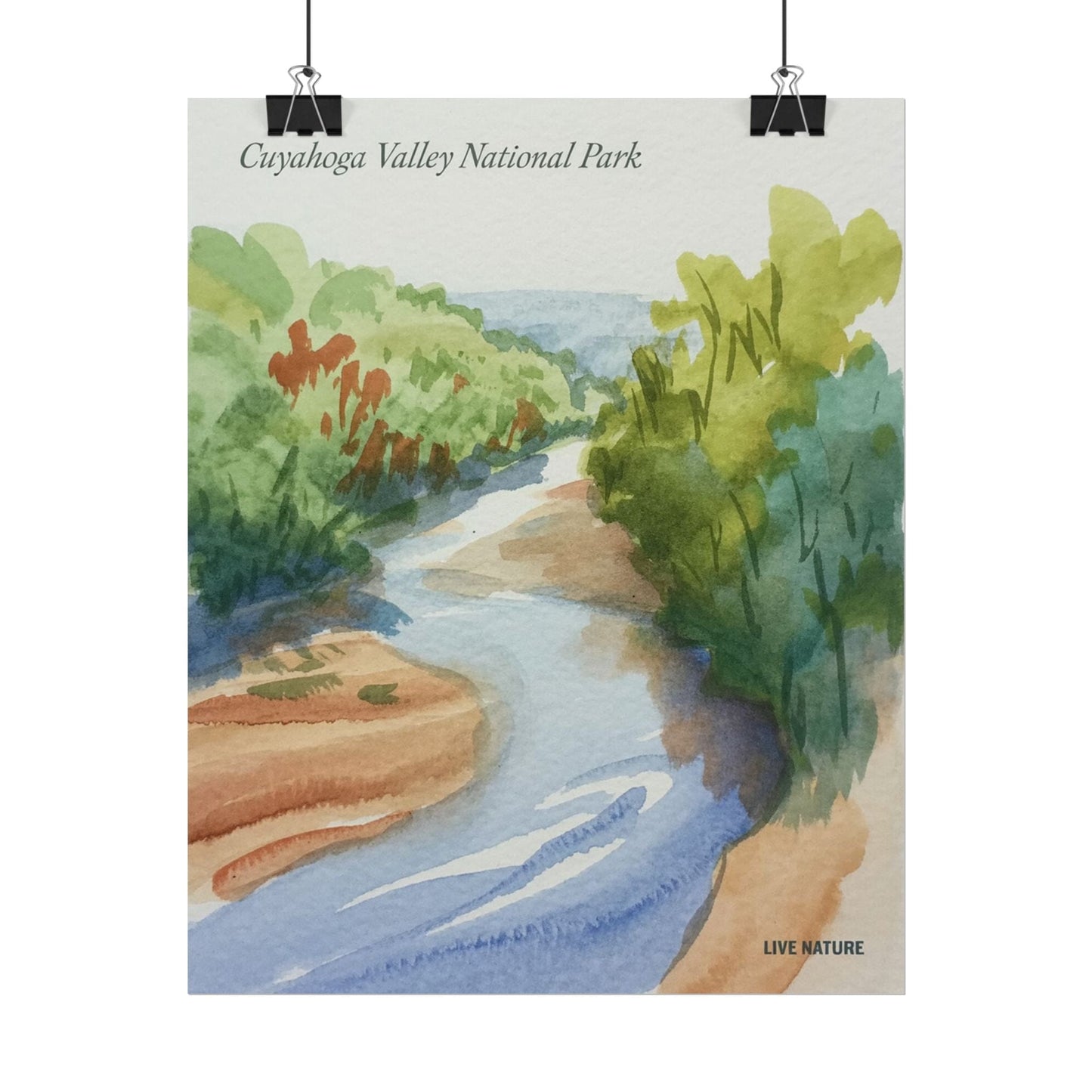 Cuyahoga Valley National Park Watercolor Art Print