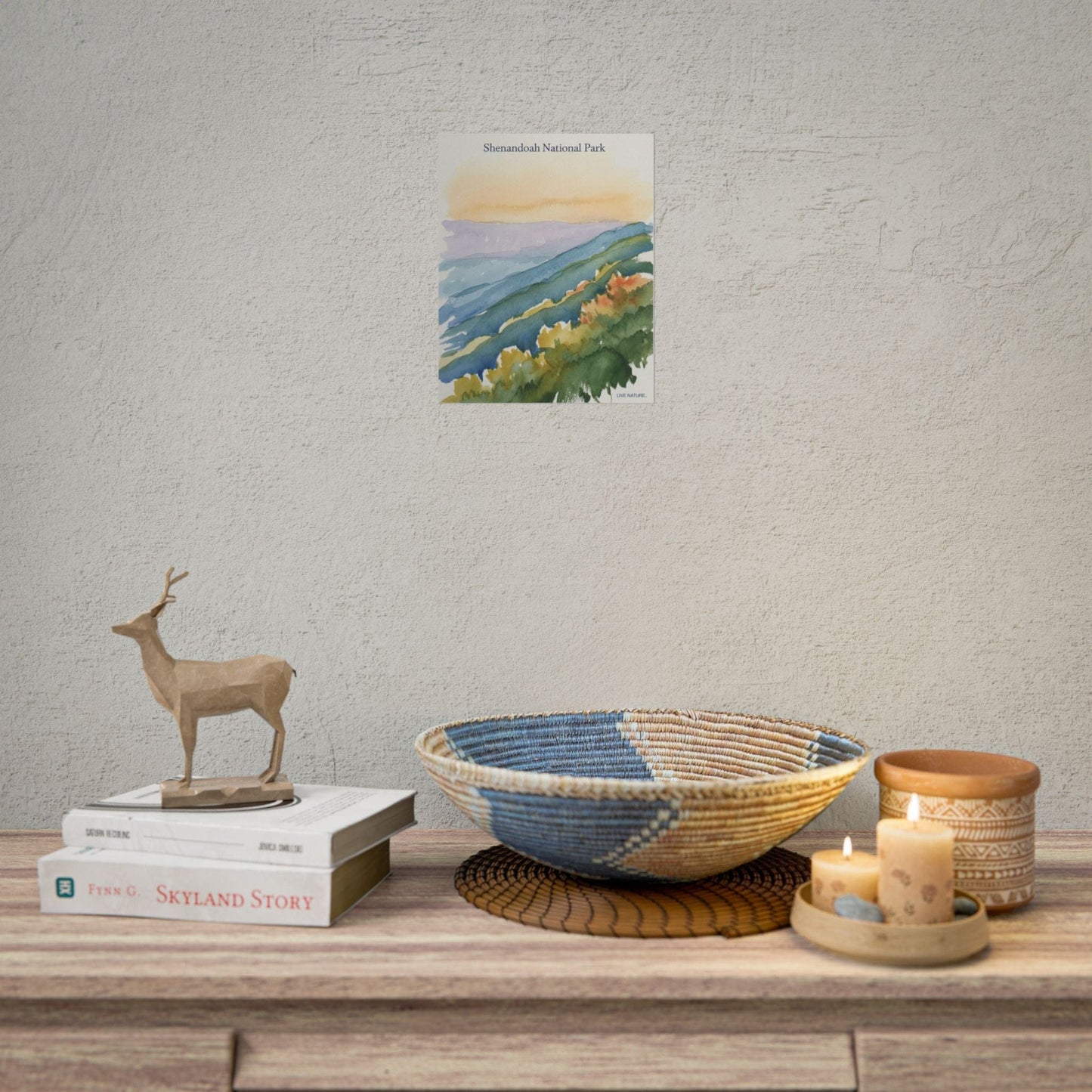 Shenandoah National Park Watercolor Art Print