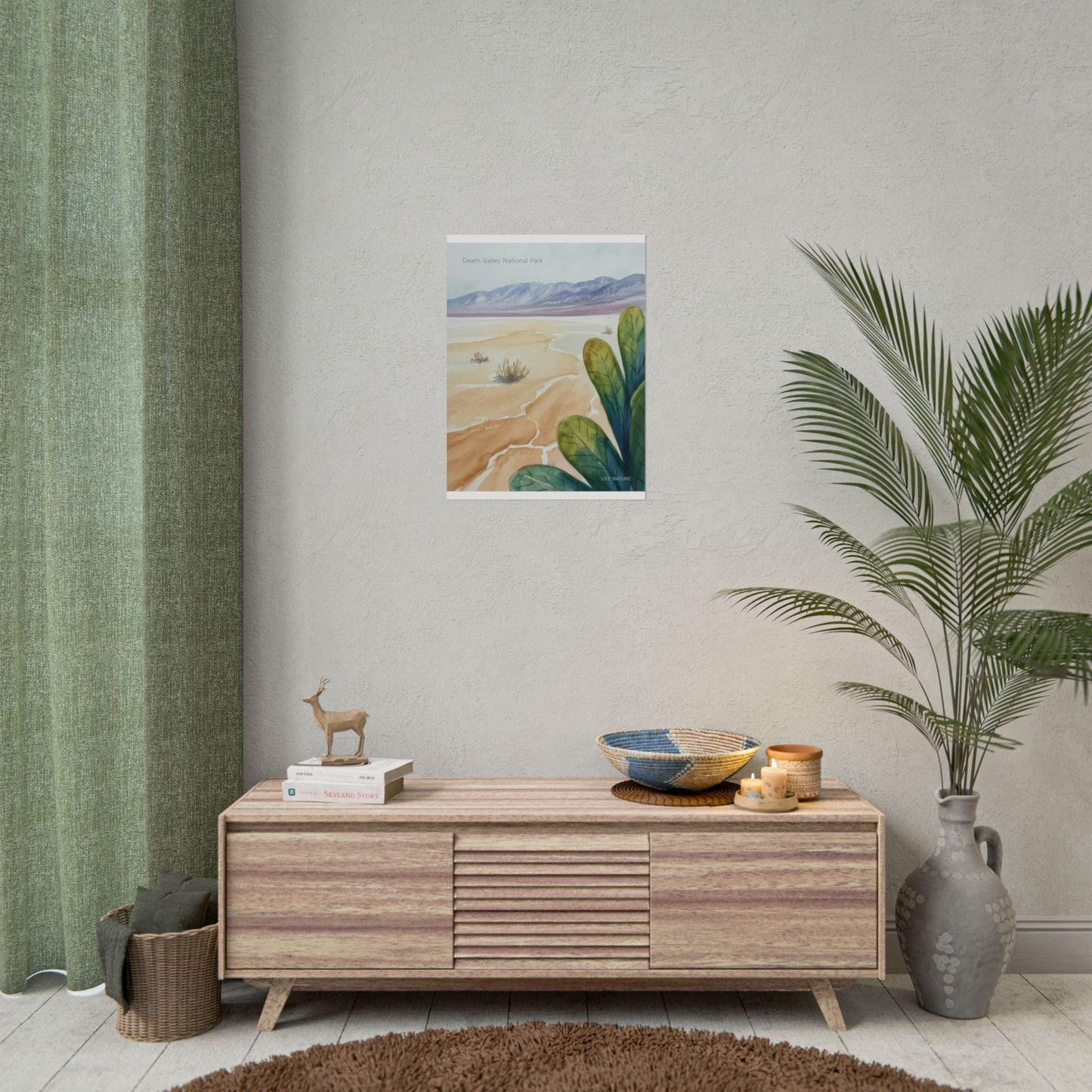 Death Valley National Park Watercolor Poster Print