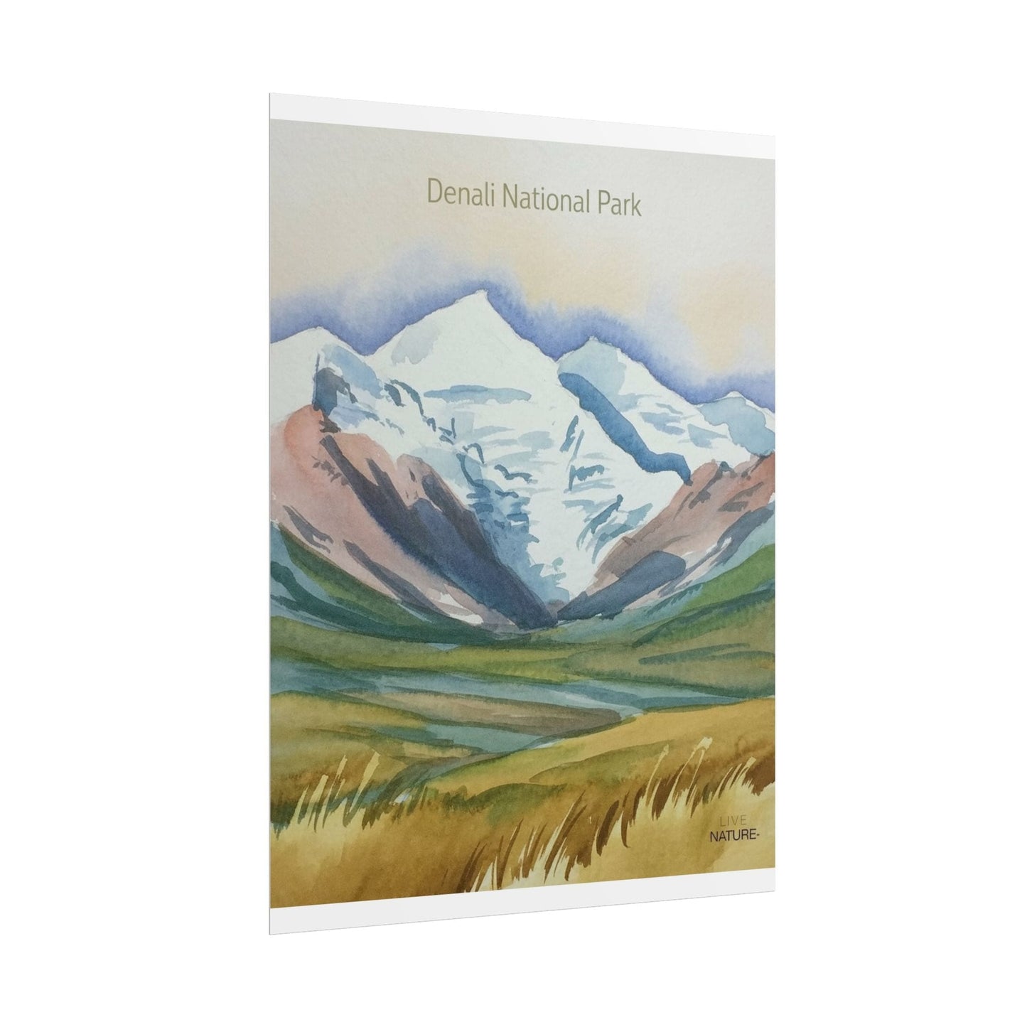 Denali National Park Watercolor Art Print