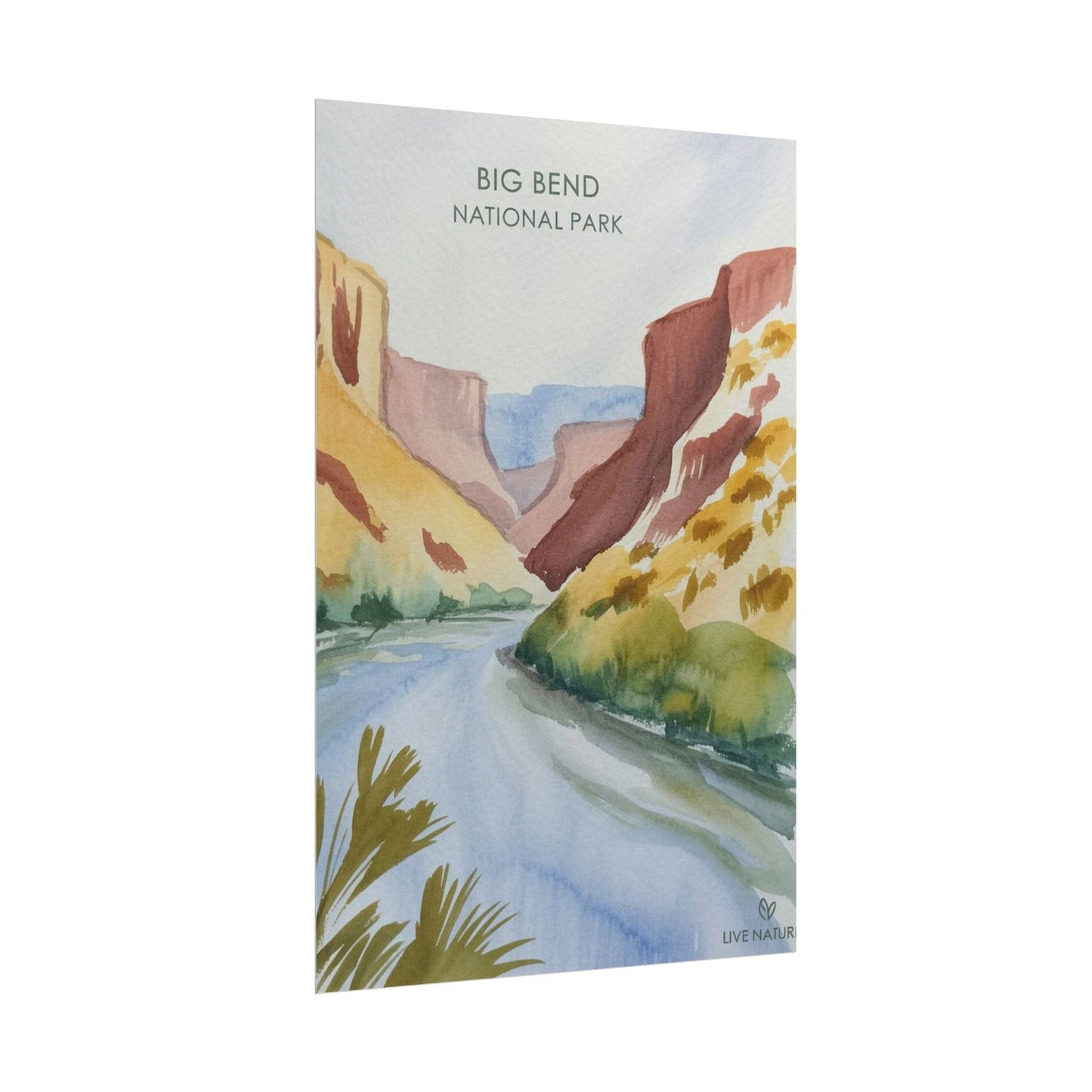 Big Bend National Park Watercolor Art Print