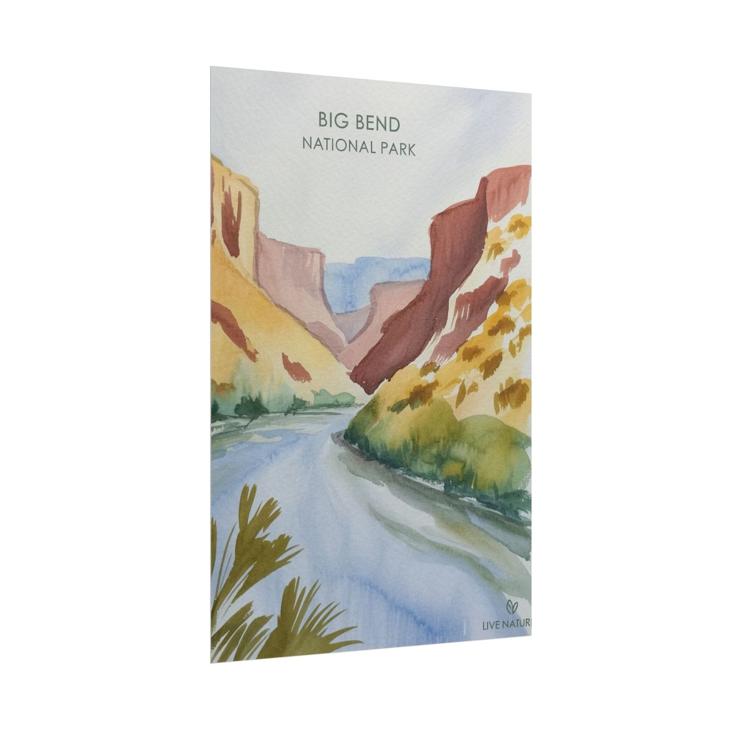 Big Bend National Park Watercolor Art Print
