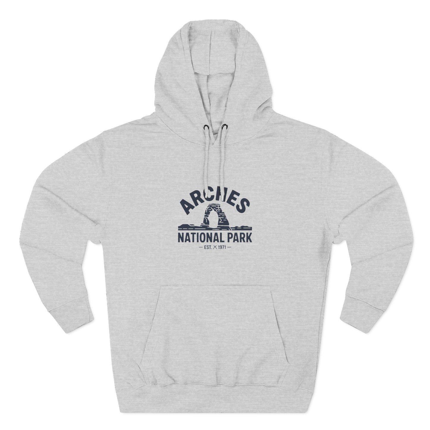 Arches National Park Graphic Fleece Hoodie White