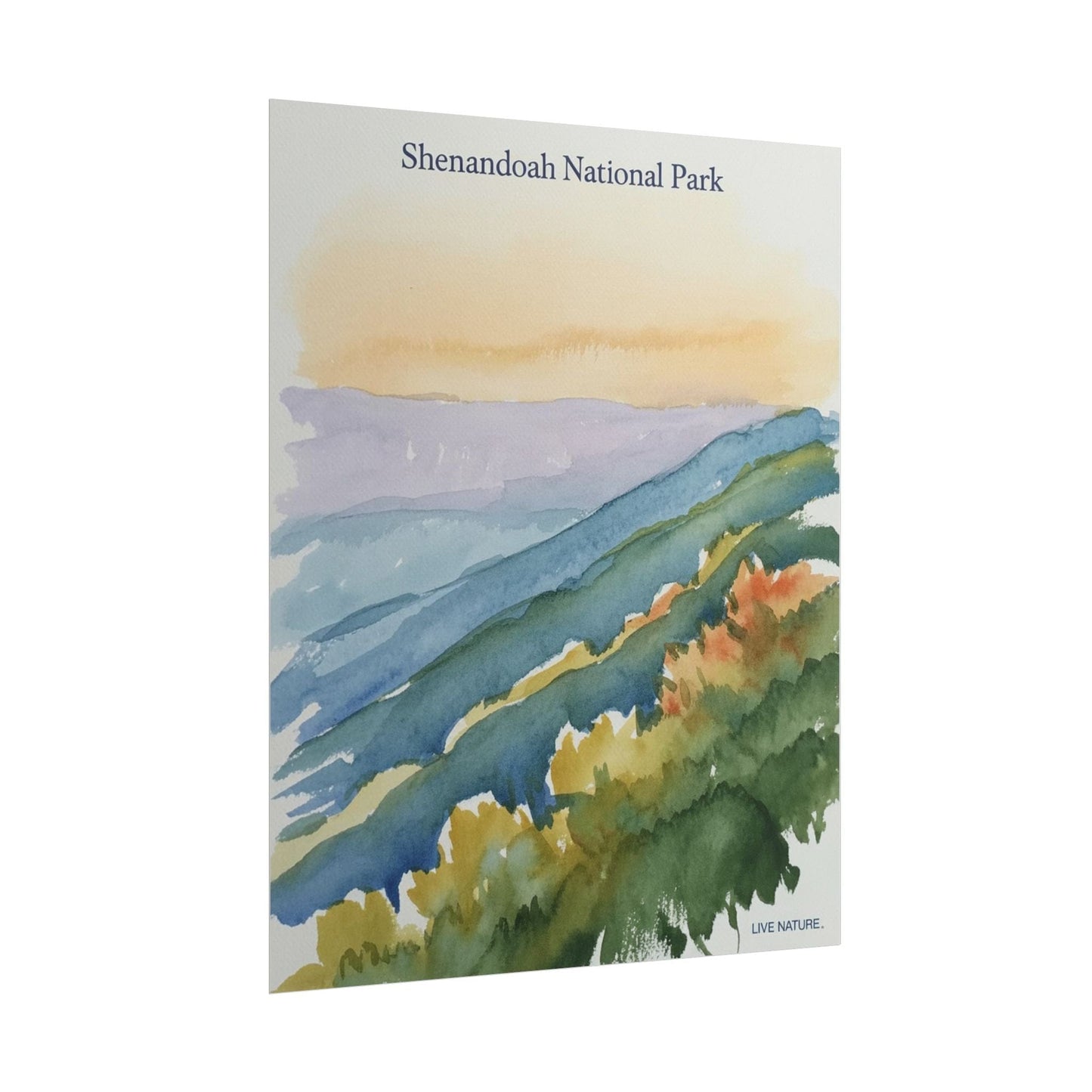 Shenandoah National Park Watercolor Art Print
