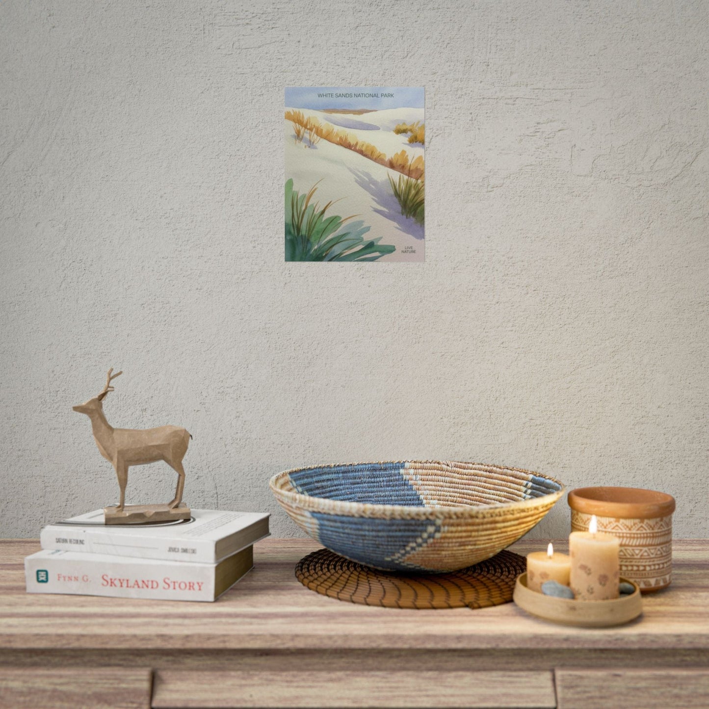 White Sands National Park Watercolor Art Print