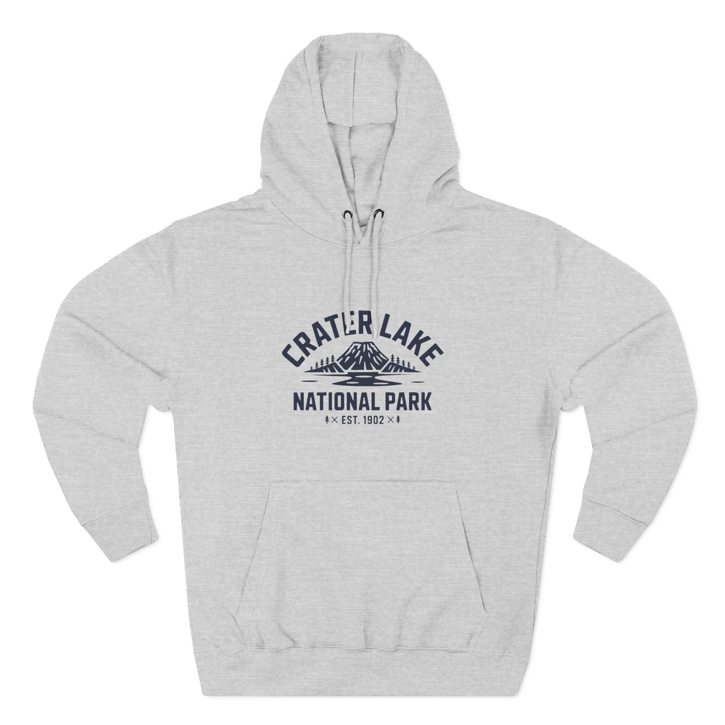 Crater Lake National Park Fleece Hoodie Ring Spun Cotton