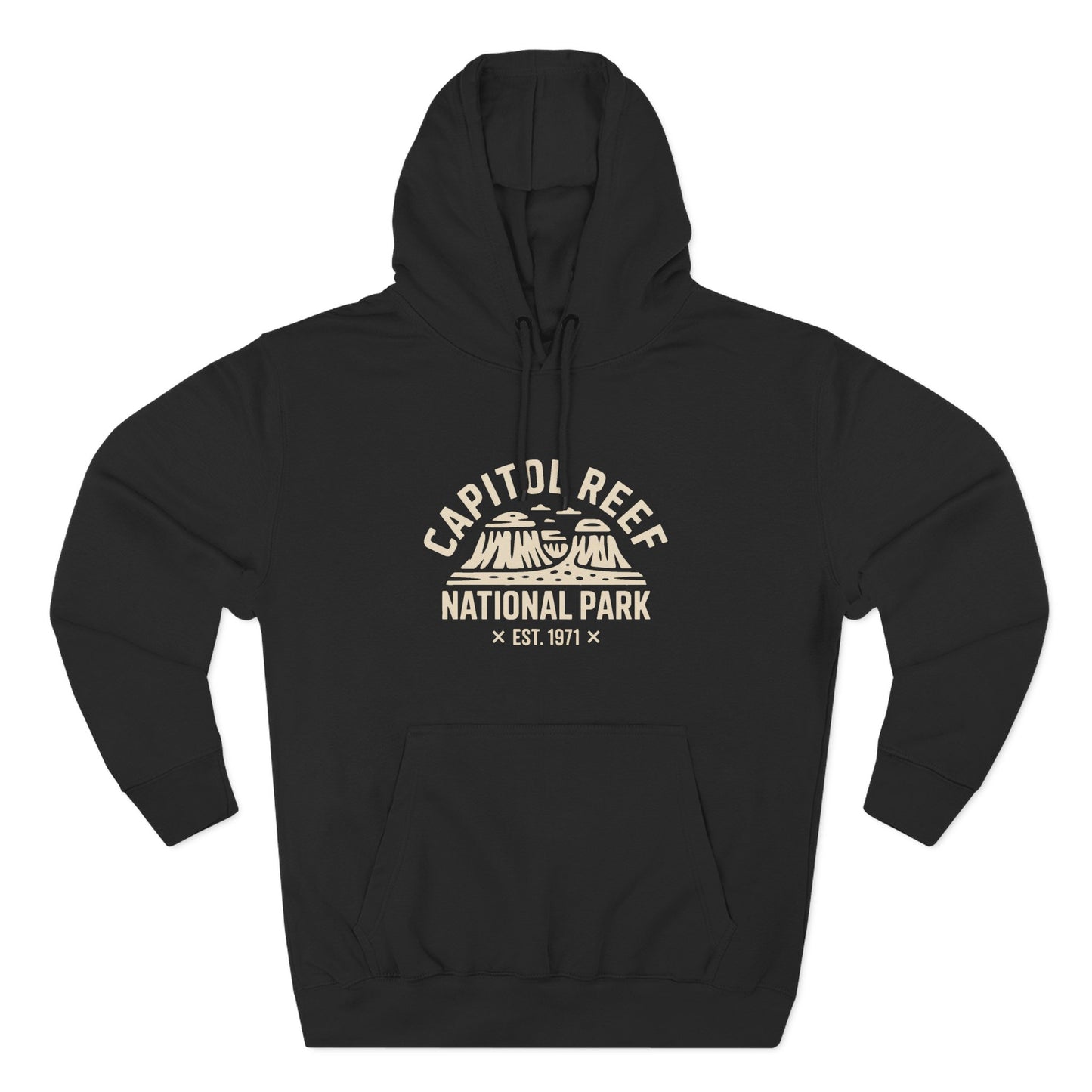 Capitol Reef National Park Fleece Hoodie White