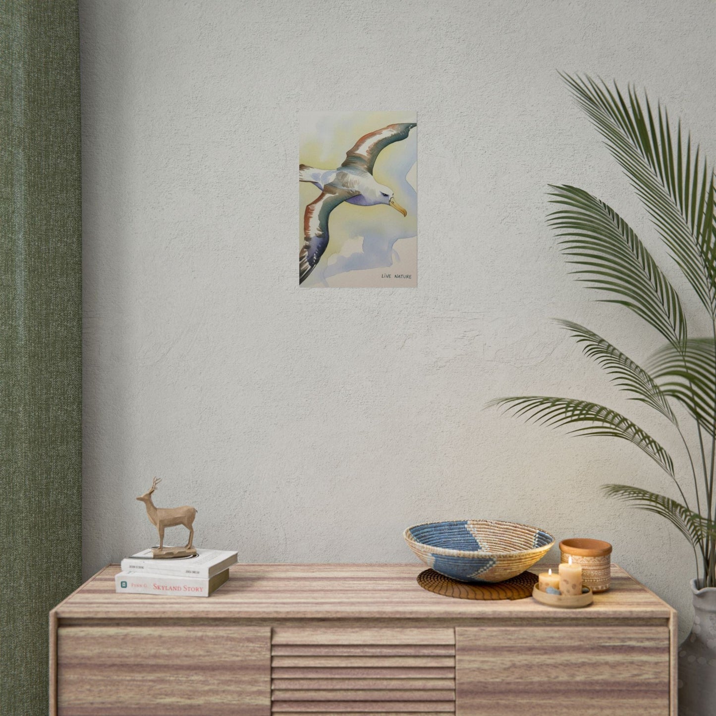 Albatross Watercolor Art Print - Live Nature Design