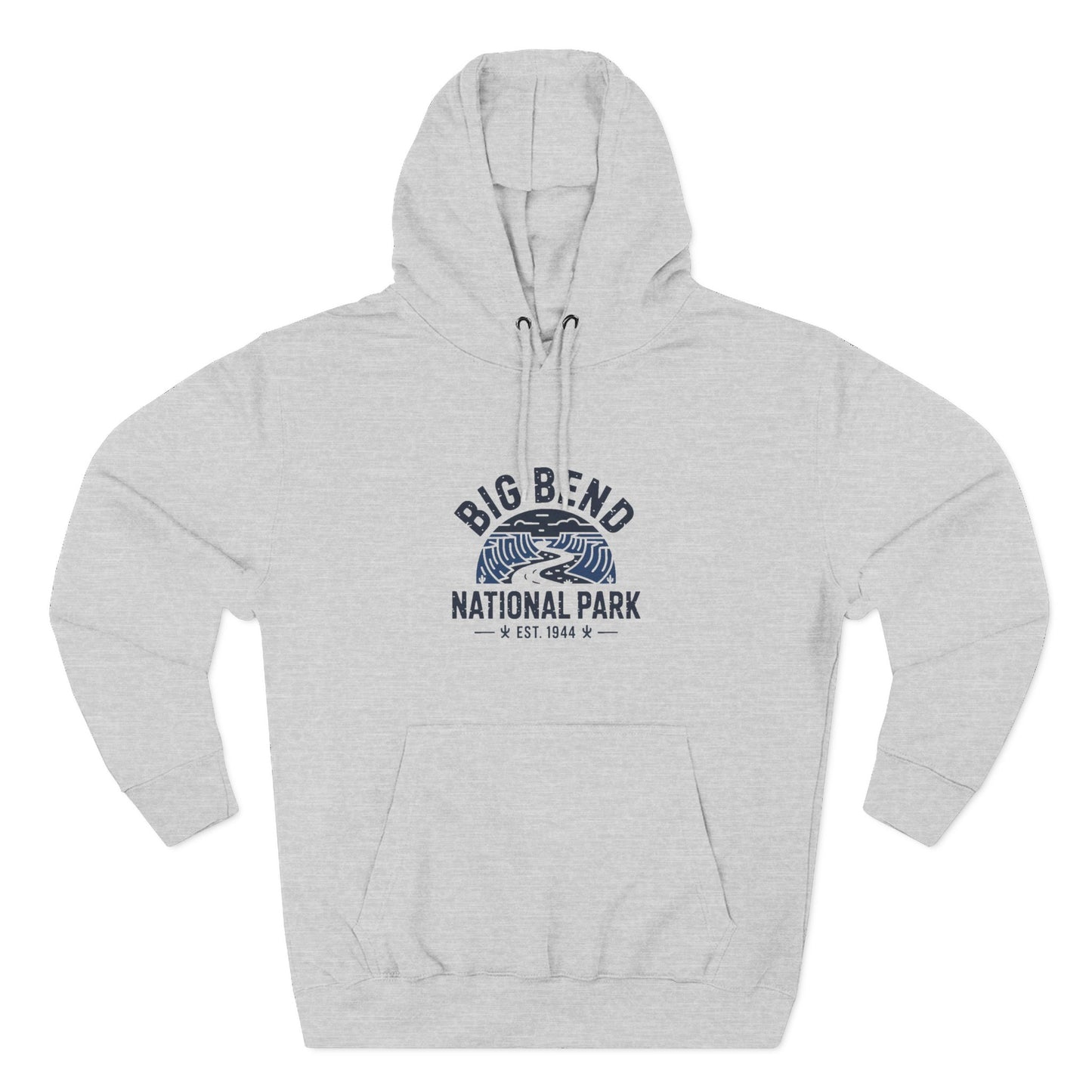 Big Bend National Park Fleece Hoodie White Design