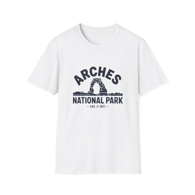 Arches National Park Retro T-Shirt - White Unisex