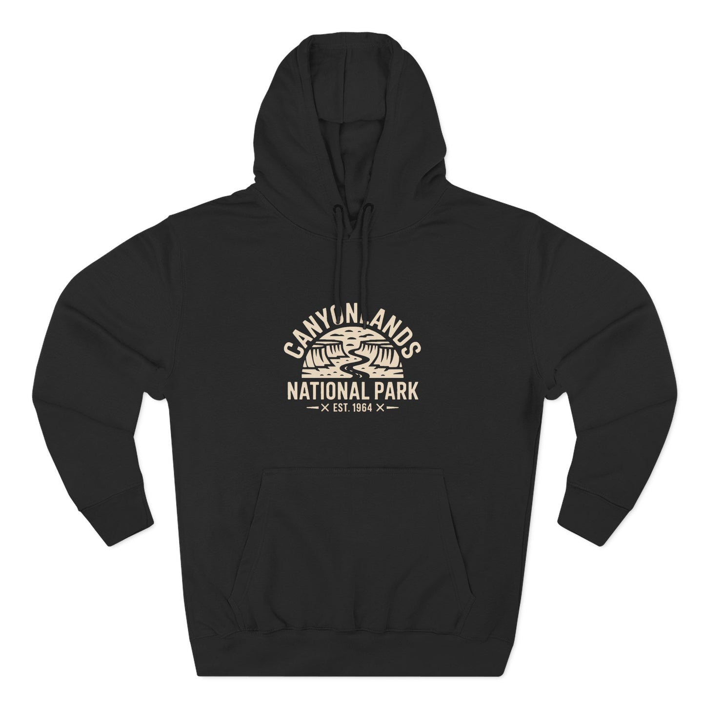 Canyonlands National Park Fleece Hoodie White