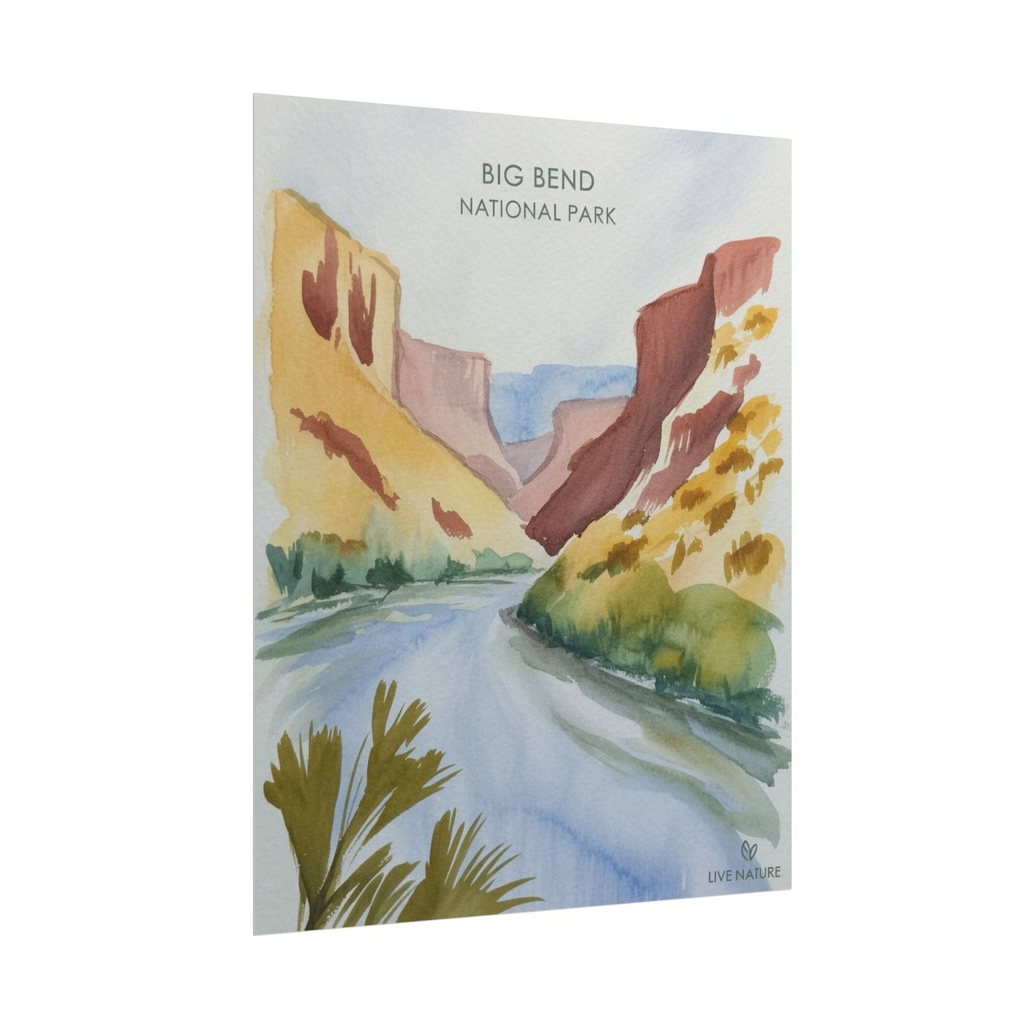 Big Bend National Park Watercolor Art Print