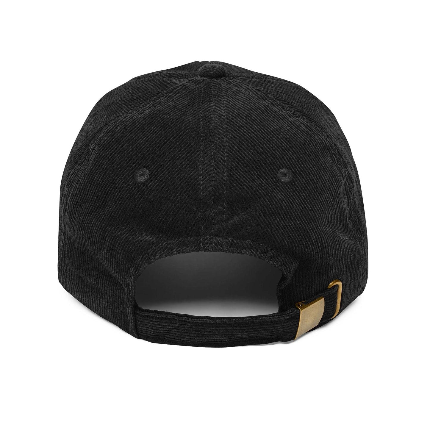 Great White Shark Embroidered Navy Corduroy Cap