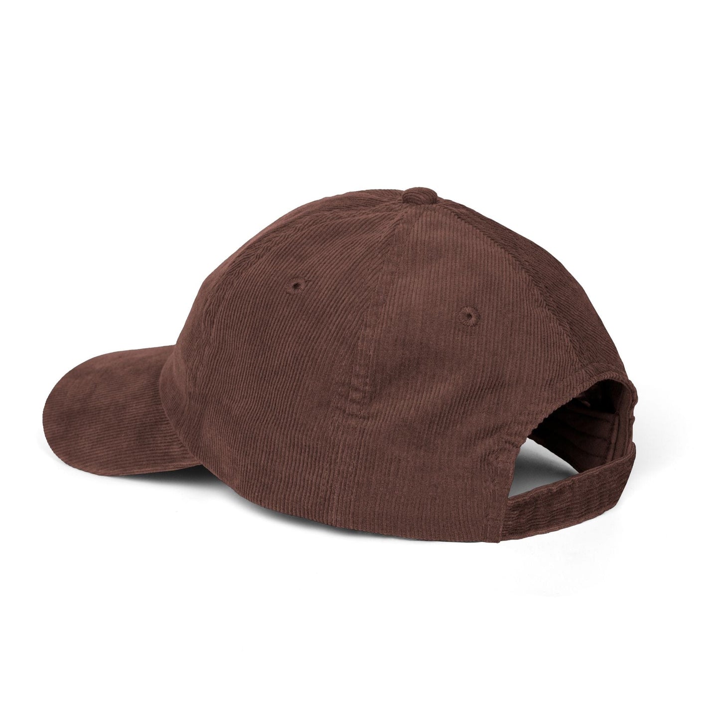 Great White Shark Embroidered Navy Corduroy Cap