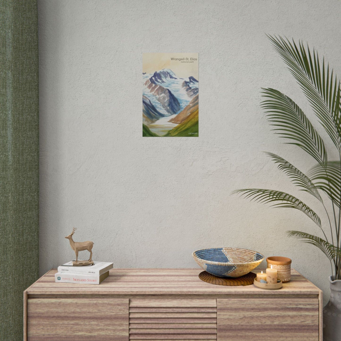 Wrangell-St. Elias National Park Watercolor Print