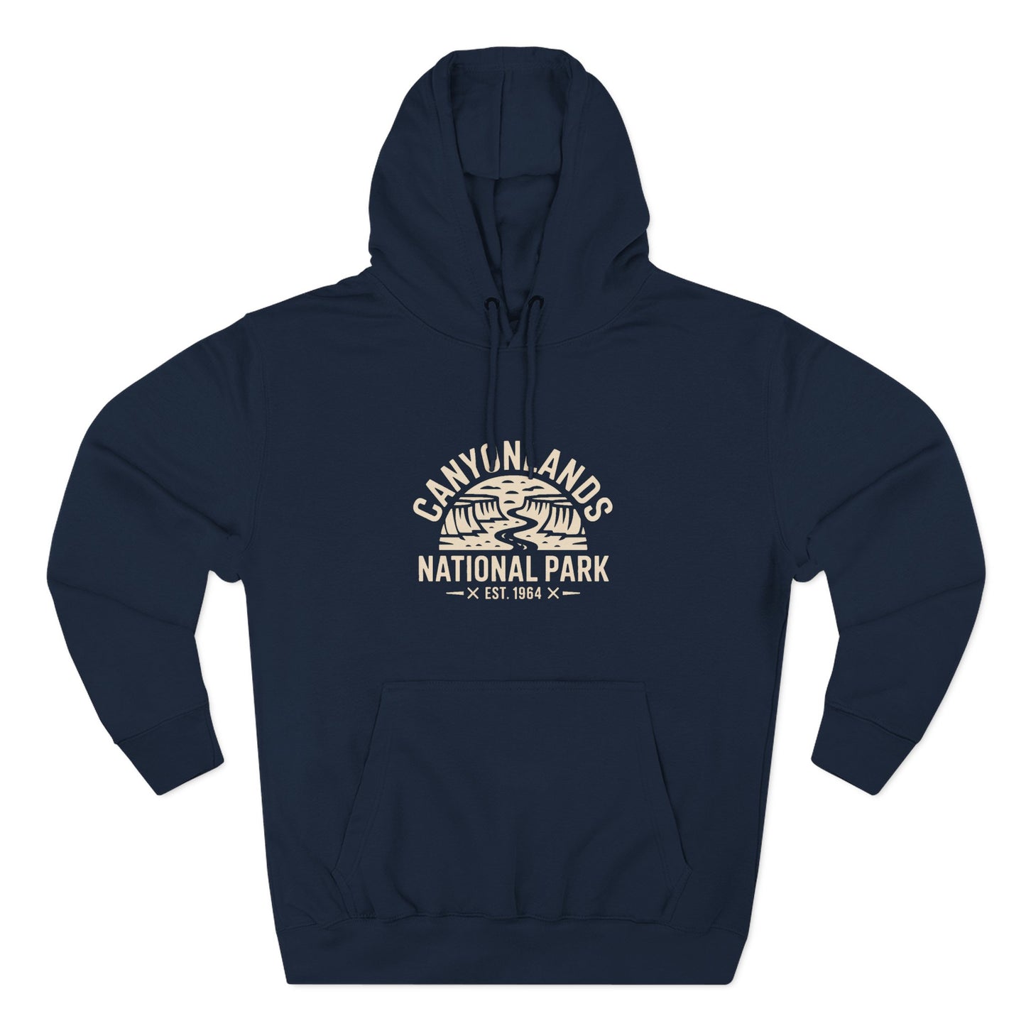 Canyonlands National Park Fleece Hoodie White