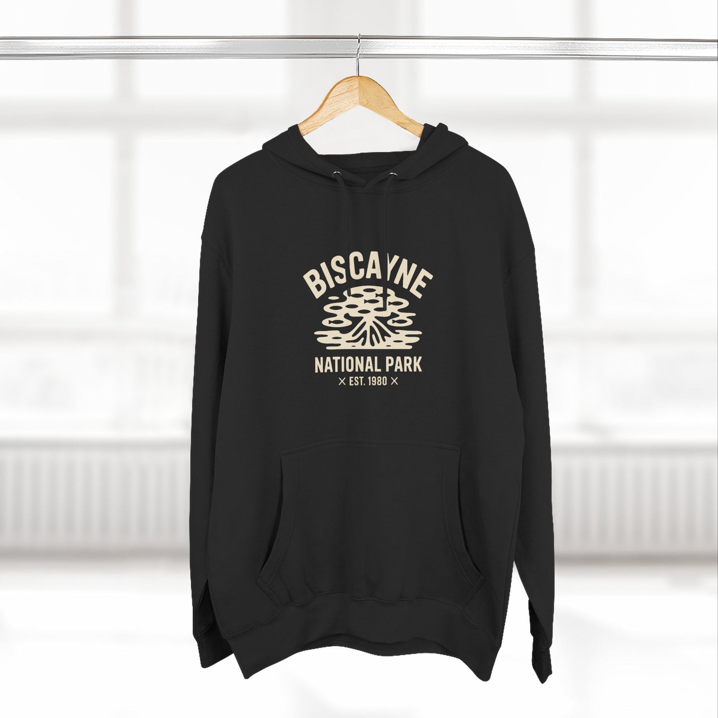Biscayne National Park Fleece Hoodie Retro Logo
