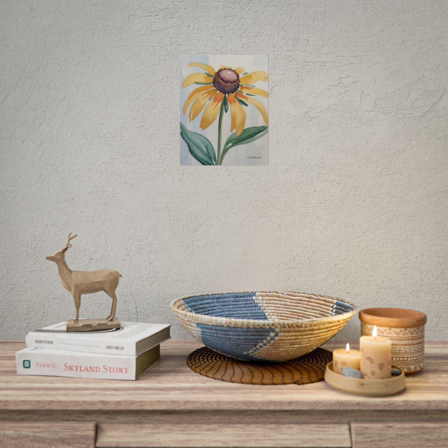 Black Eyed Susan Watercolor Art Print - Live Nature