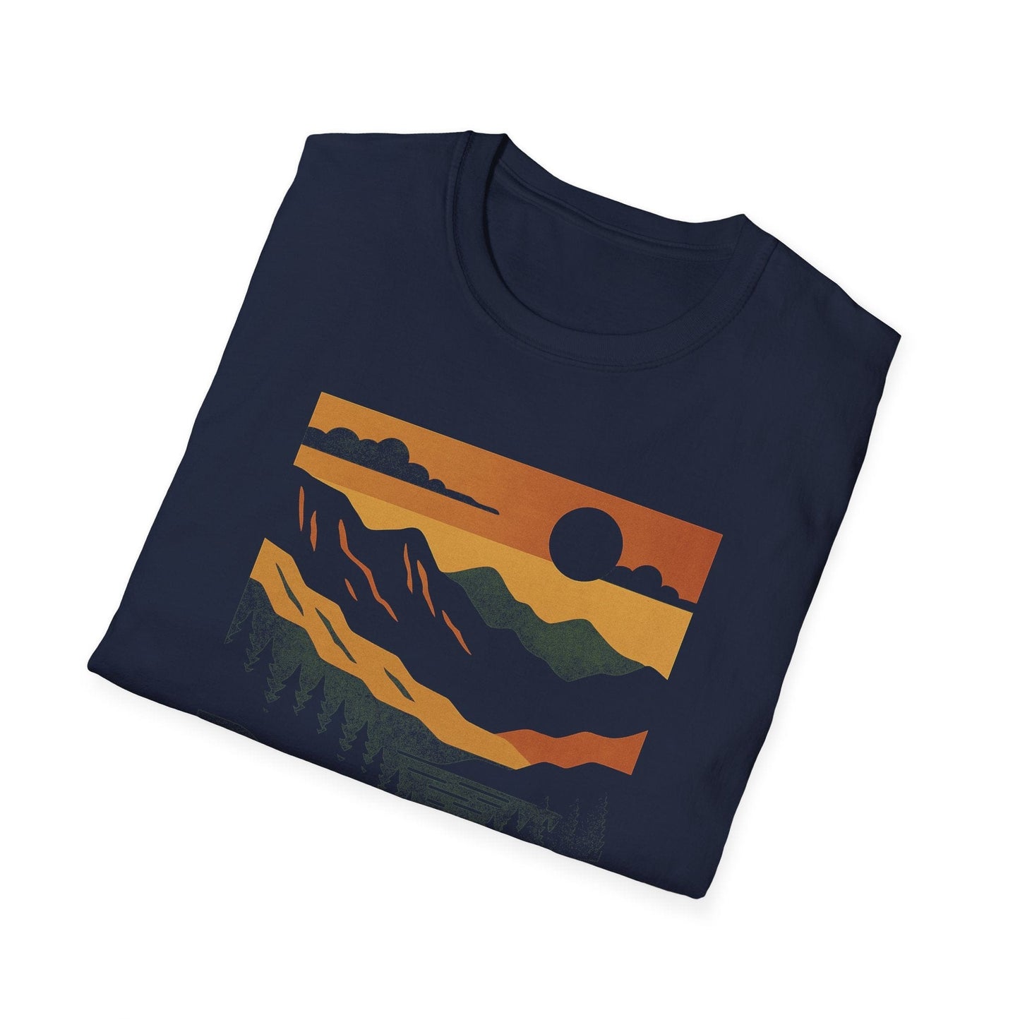 Unisex Softstyle T-Shirt - great smoky mountains (Front Only) - Unisex Softstyle T-Shirt