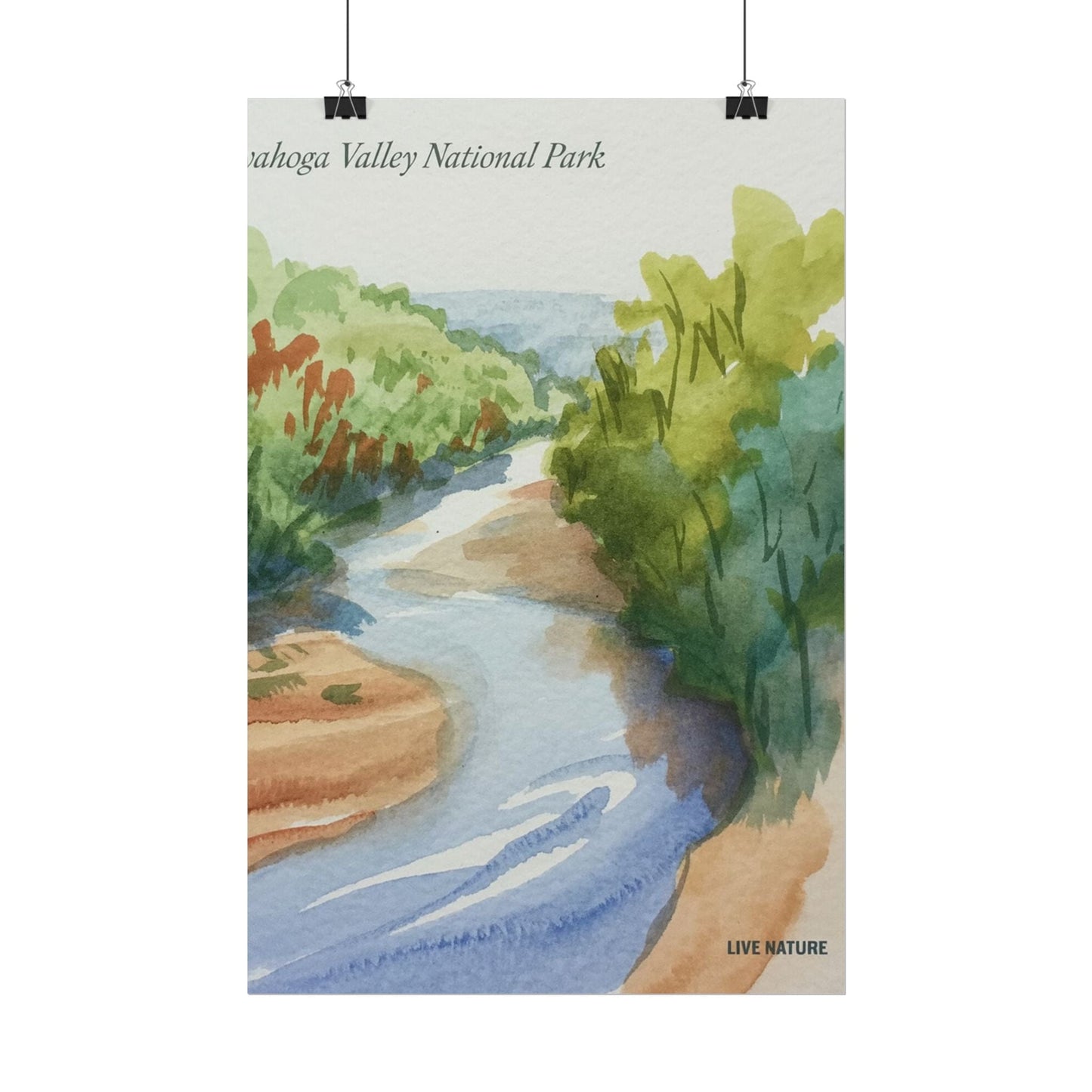 Cuyahoga Valley National Park Watercolor Art Print