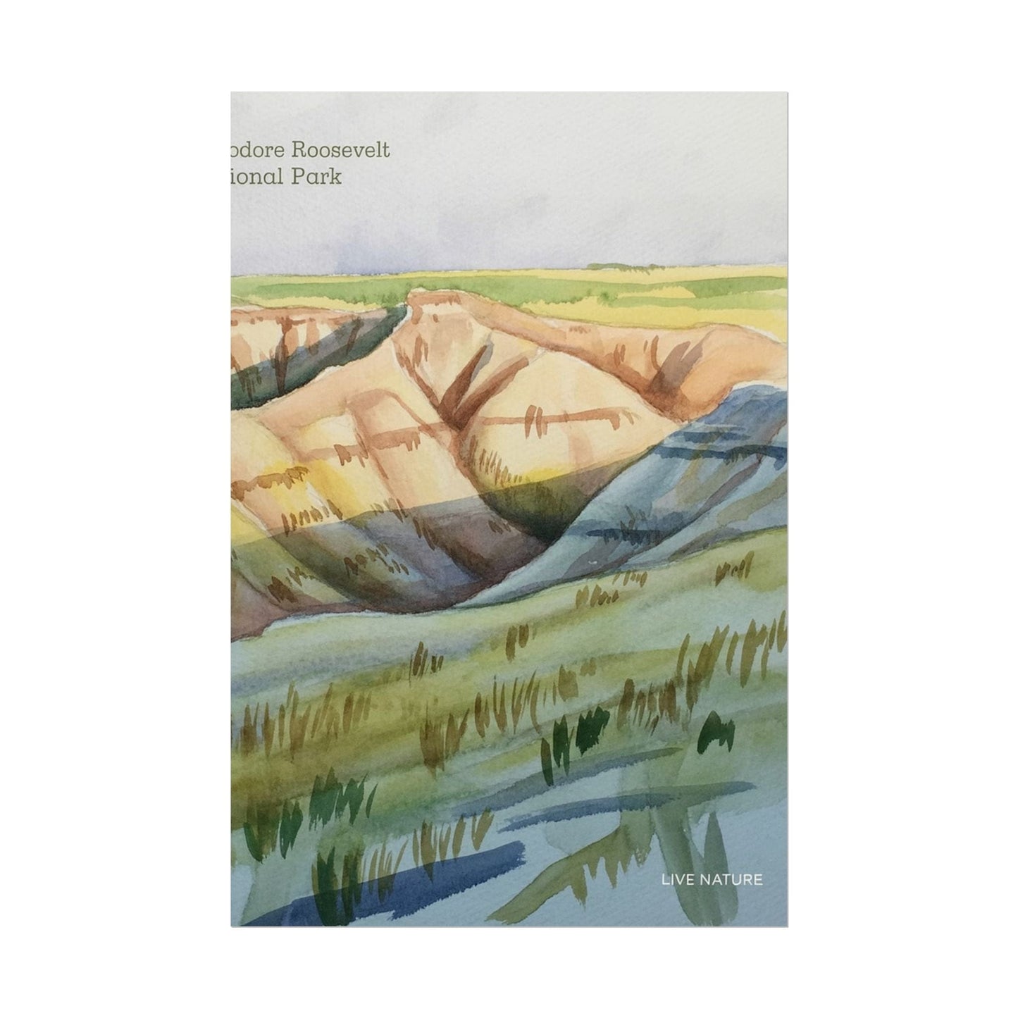 Theodore Roosevelt National Park Watercolor Poster Print
