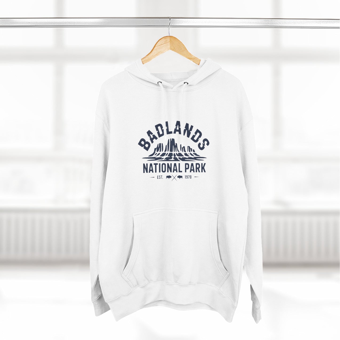 Badlands National Park Graphic Fleece Hoodie Cotton Blend