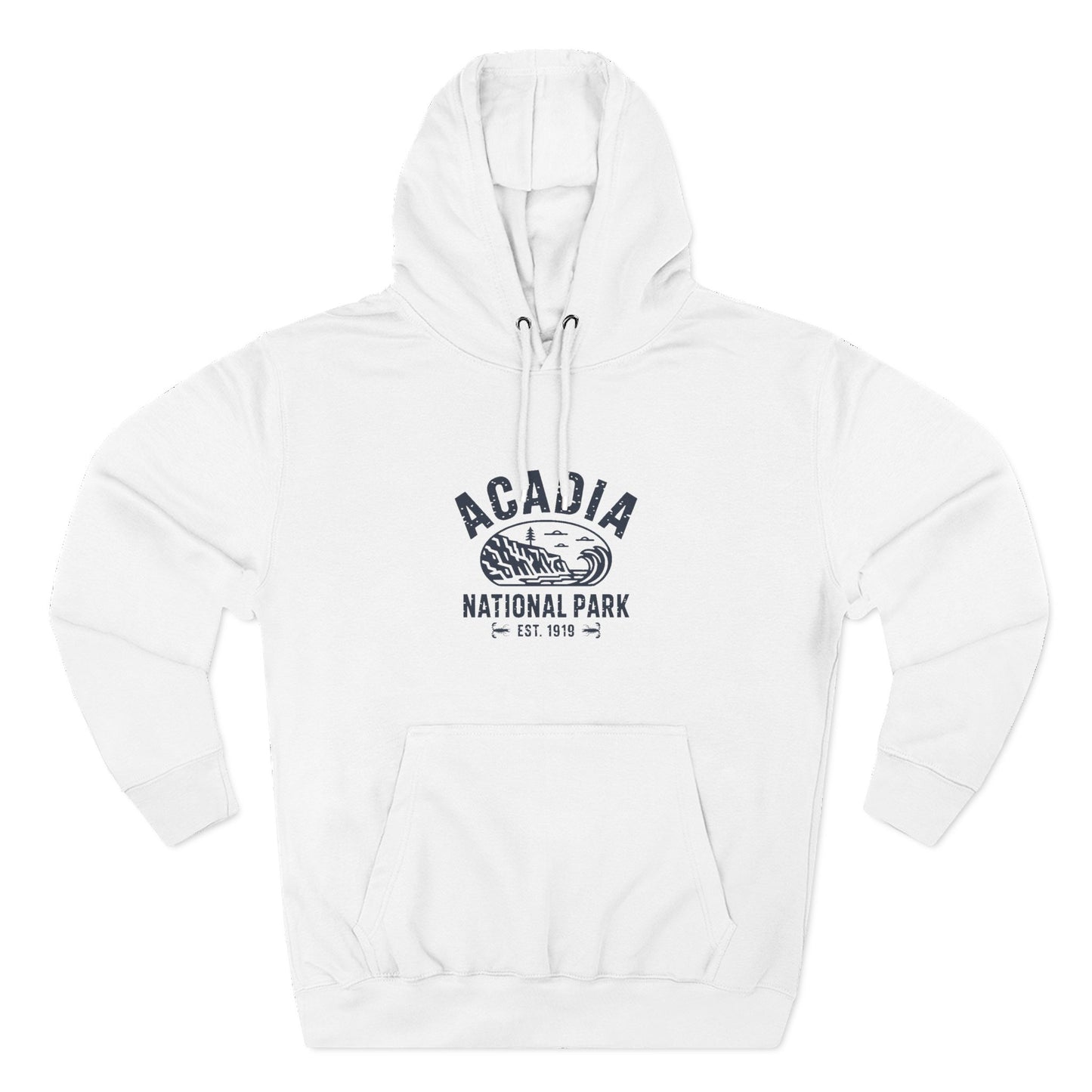 Acadia National Park Fleece Hoodie Ring Spun Cotton