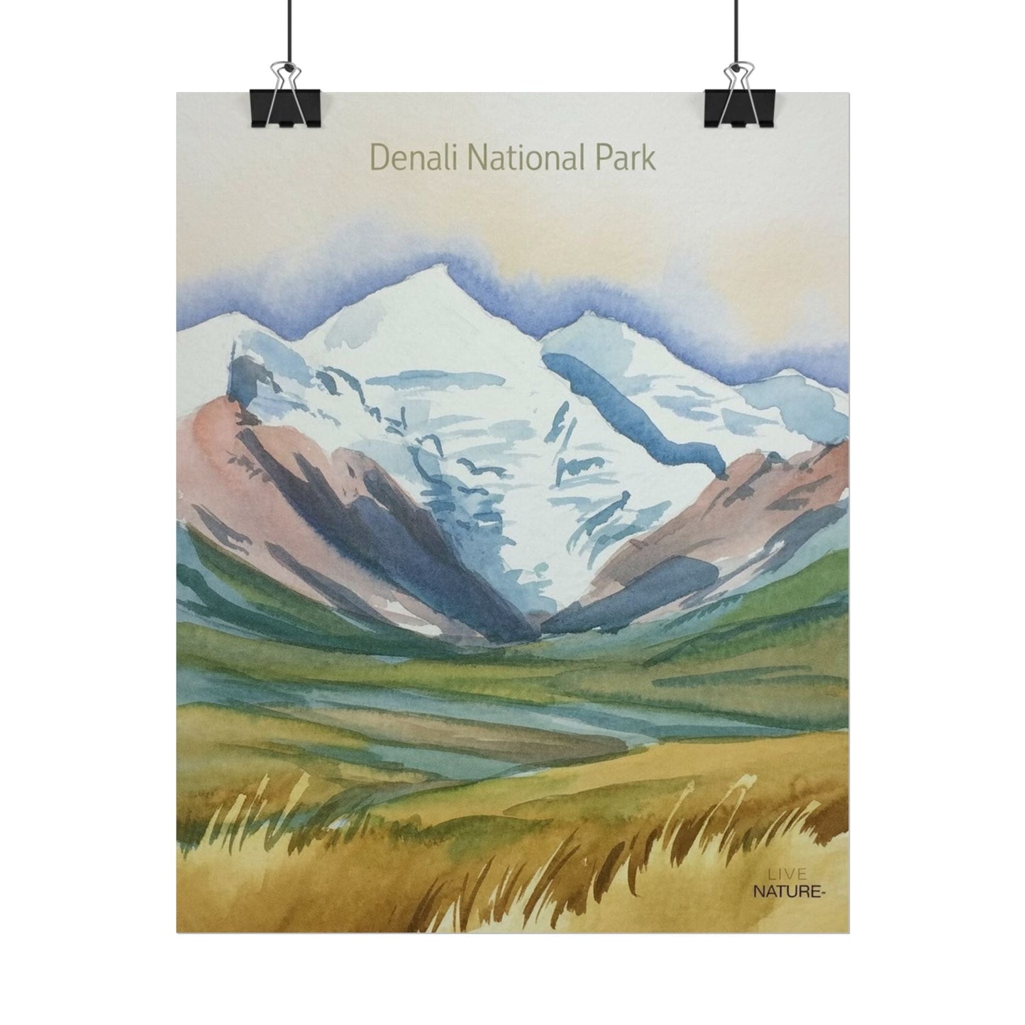 Denali National Park Watercolor Art Print