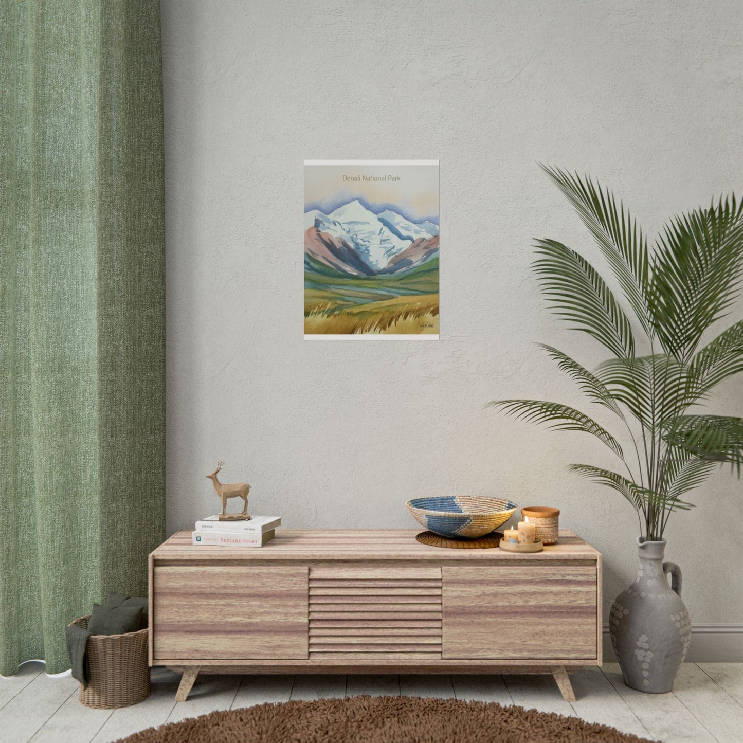 Denali National Park Watercolor Art Print